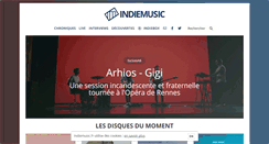 Desktop Screenshot of indiemusic.fr